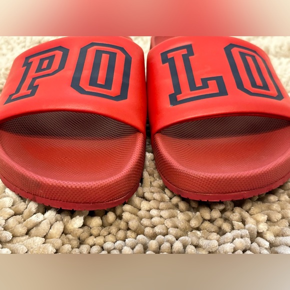 COPY - Polo Ralph Lauren Cayson Logo Pool Slide - size 12 - Picture 4 of 7